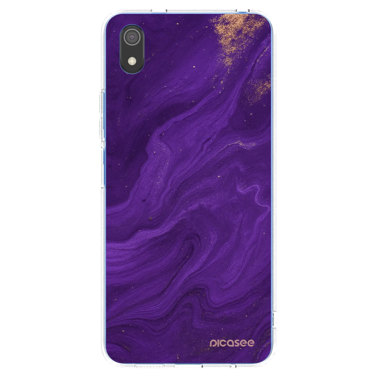 Picasee silikonska prozirna maskica za Xiaomi Redmi 7A - Purple