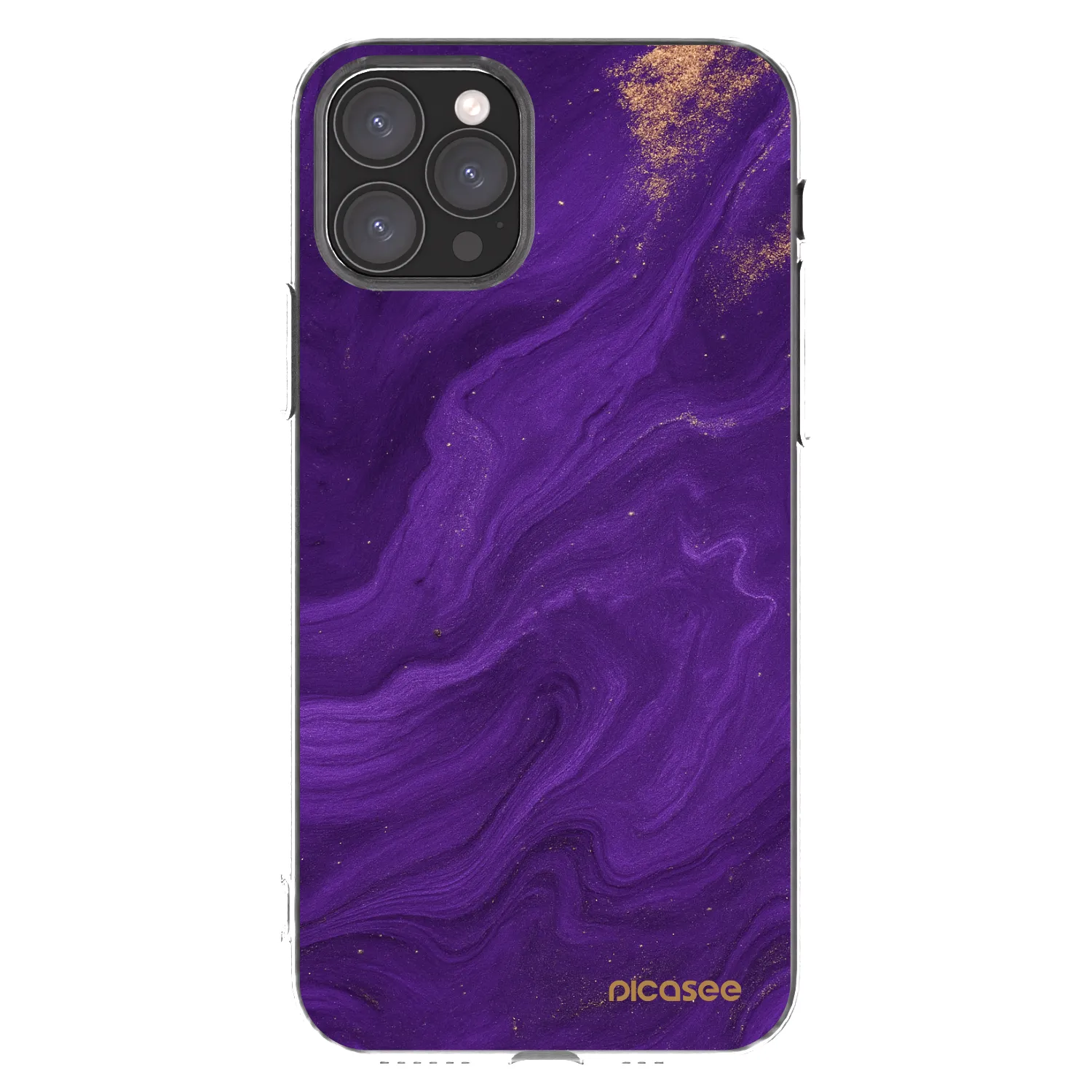 Picasee silikonska prozirna maskica za Apple iPhone 11 Pro - Purple