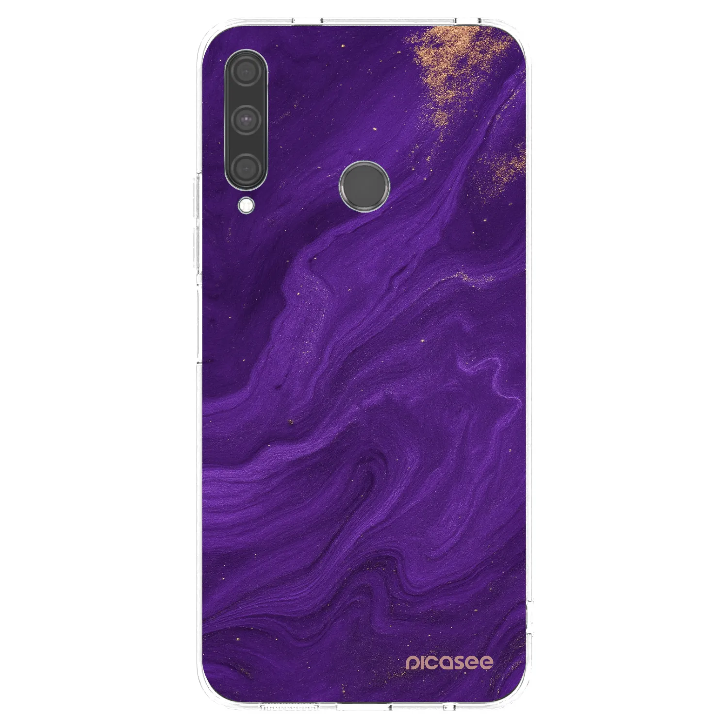 Picasee silikonska prozirna maskica za Huawei P40 Lite E - Purple