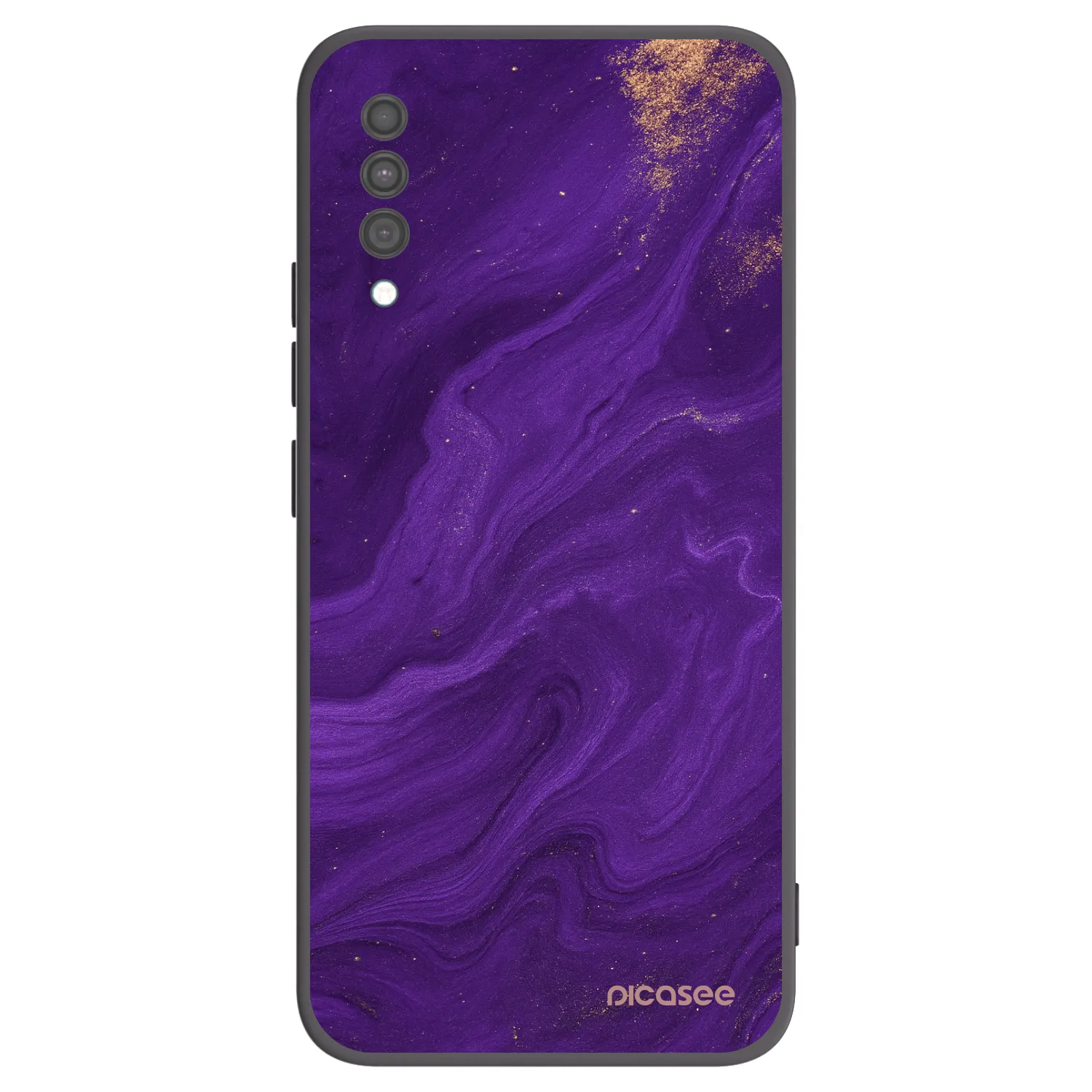 Picasee crna silikonska maskica za Samsung Galaxy A30s A307F - Purple