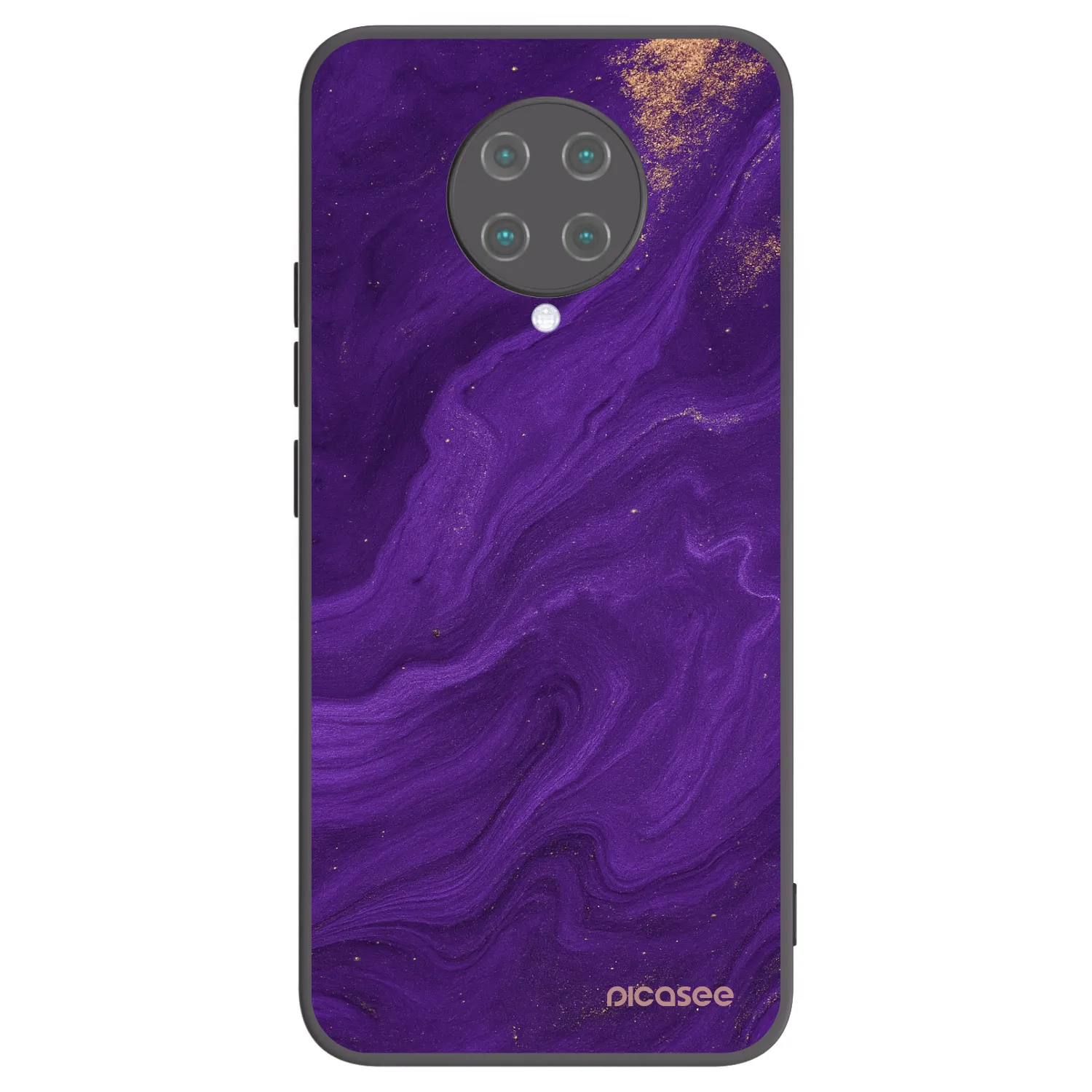 Picasee crna silikonska maskica za Xiaomi Poco F2 Pro - Purple