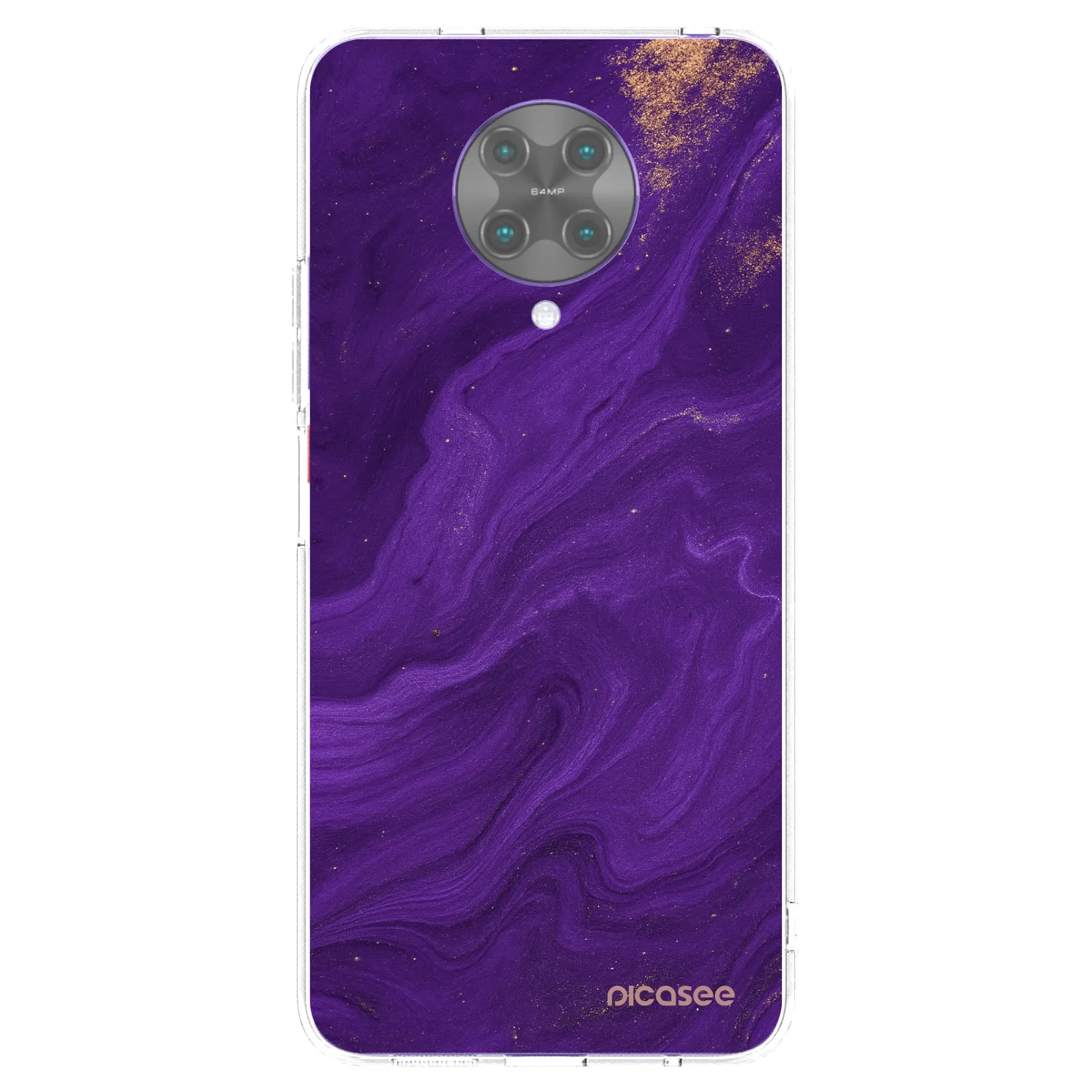 Picasee silikonska prozirna maskica za Xiaomi Poco F2 Pro - Purple
