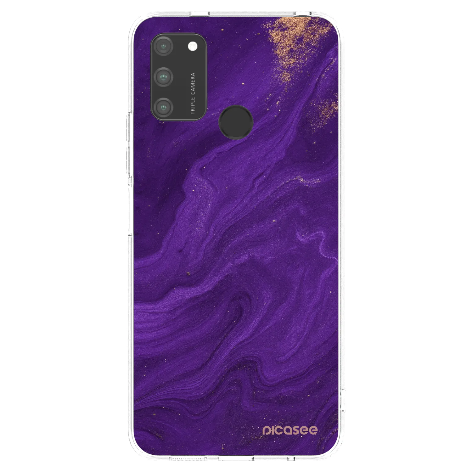 Picasee silikonska prozirna maskica za Honor 9A - Purple