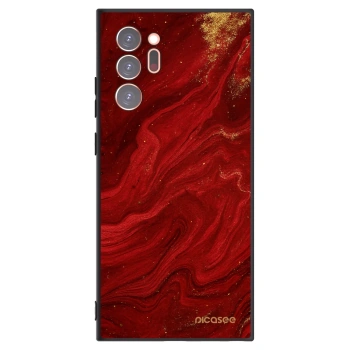 Picasee crna silikonska maskica za Samsung Galaxy Note 20 Ultra - Red