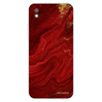 Picasee crna silikonska maskica za Xiaomi Redmi 9A - Red