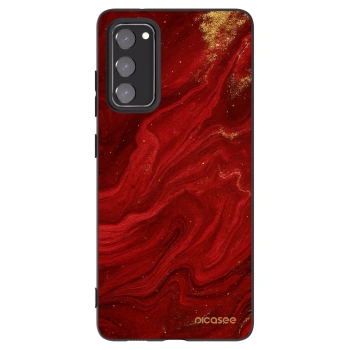 Picasee crna silikonska maskica za Samsung Galaxy S20 FE - Red