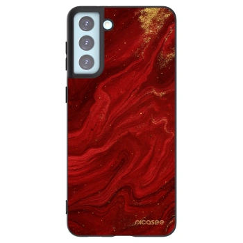Picasee crna silikonska maskica za Samsung Galaxy S21+ 5G G996F - Red