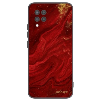 Picasee crna silikonska maskica za Samsung Galaxy A42 A426B - Red