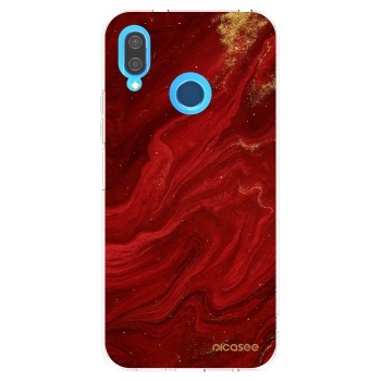 Picasee silikonska prozirna maskica za Huawei P20 Lite - Red