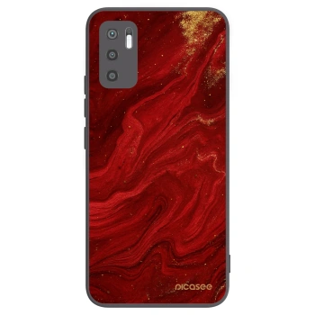 Picasee crna silikonska maskica za Xiaomi Redmi Note 10 5G - Red