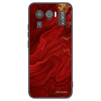 Picasee crna silikonska maskica za Xiaomi Mi 11 Ultra - Red