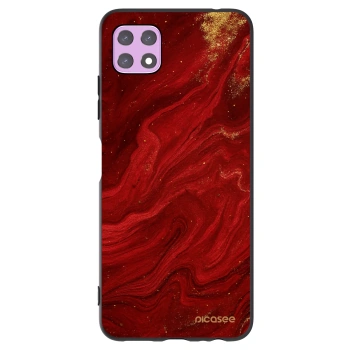 Picasee crna silikonska maskica za Samsung Galaxy A22 A226B 5G - Red