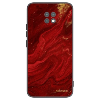 Picasee crna silikonska maskica za Xiaomi Redmi Note 9T - Red