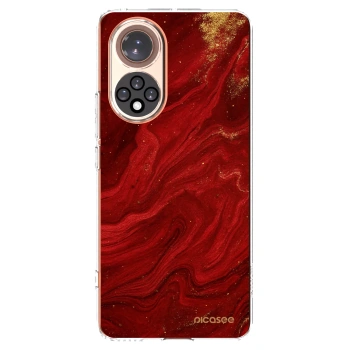 Picasee silikonska prozirna maskica za Huawei Nova 9 - Red