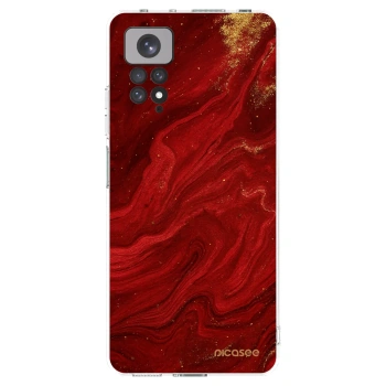 Picasee silikonska prozirna maskica za Xiaomi Redmi Note 11S 4G - Red