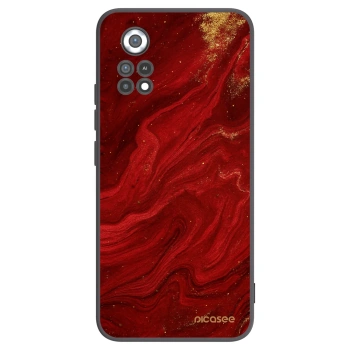 Picasee crna silikonska maskica za Xiaomi Poco X4 Pro 5G - Red