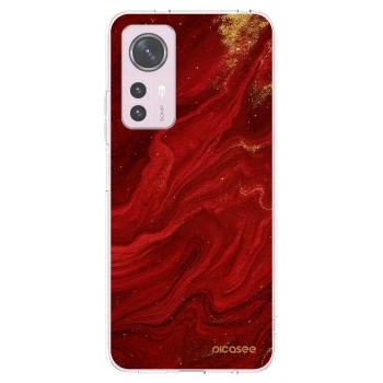 Picasee silikonska prozirna maskica za Xiaomi 12 - Red