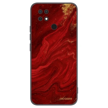 Picasee crna silikonska maskica za Xiaomi Redmi 10C - Red