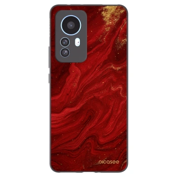 Picasee crna silikonska maskica za Xiaomi 12T Pro - Red
