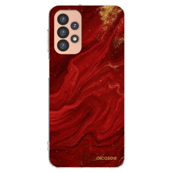 Picasee silikonska prozirna maskica za Samsung Galaxy A23 A236B 5G - Red