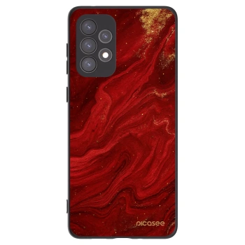 Picasee crna silikonska maskica za Samsung Galaxy A73 5G - Red