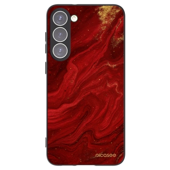 Picasee crna silikonska maskica za Samsung Galaxy S23+ 5G - Red