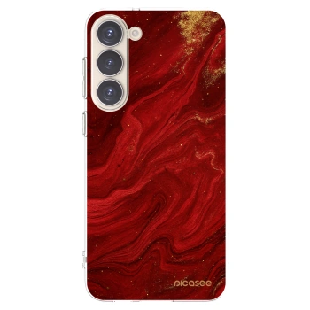 Picasee silikonska prozirna maskica za Samsung Galaxy S23+ 5G - Red