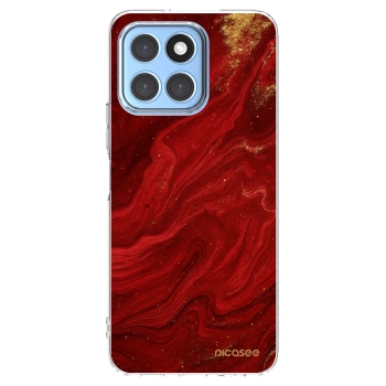 Picasee silikonska prozirna maskica za Honor X8 5G - Red