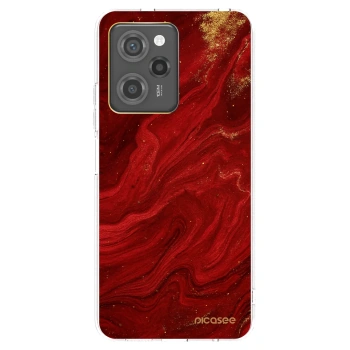 Picasee crna silikonska maskica za Xiaomi Poco X5 Pro - Red