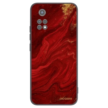 Picasee crna silikonska maskica za Xiaomi Redmi Note 11S 5G - Red