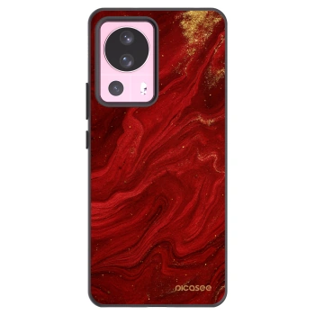Picasee crna silikonska maskica za Xiaomi 13 Lite - Red