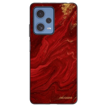 Picasee crna silikonska maskica za Xiaomi Redmi Note 12 Pro 5G - Red