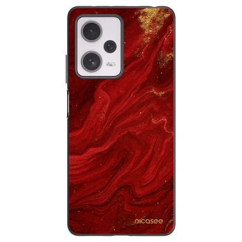 Picasee crna silikonska maskica za Xiaomi Redmi Note 12 Pro+ 5G - Red