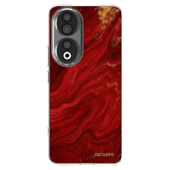 Picasee silikonska prozirna maskica za Honor 90 5G - Red