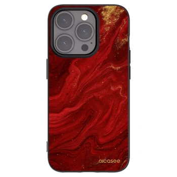 Picasee crna silikonska maskica za Apple iPhone 15 Pro - Red