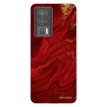 Picasee silikonska prozirna maskica za Xiaomi Poco F5 Pro 5G - Red