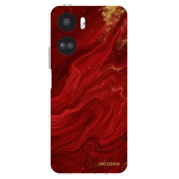 Picasee silikonska prozirna maskica za Honor 90 Lite 5G - Red