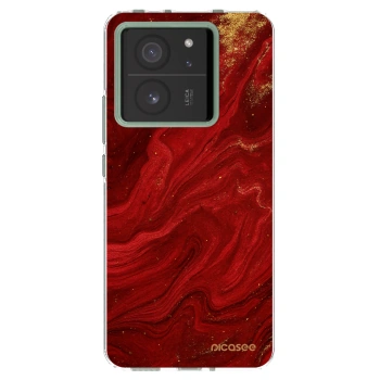 Picasee silikonska prozirna maskica za Xiaomi 13T Pro - Red