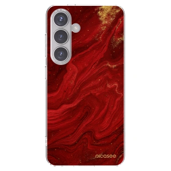 Picasee silikonska prozirna maskica za Samsung Galaxy S24 S921B 5G - Red