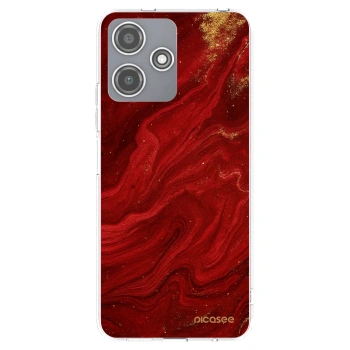 Picasee silikonska prozirna maskica za Xiaomi Redmi 12 5G - Red