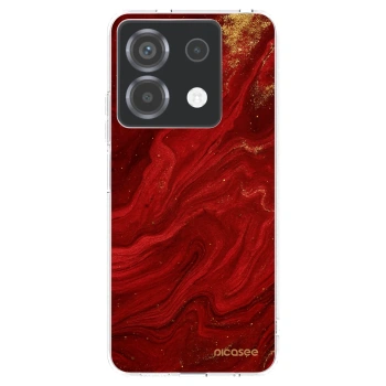 Picasee silikonska prozirna maskica za Xiaomi Poco X6 - Red