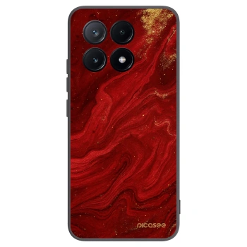 Picasee crna silikonska maskica za Xiaomi Poco X6 Pro - Red
