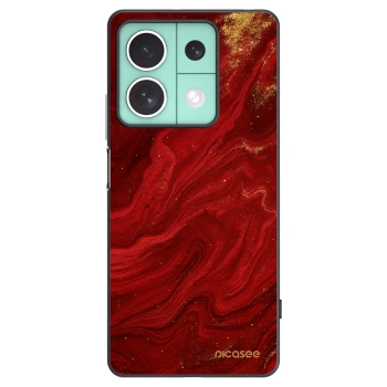 Picasee crna silikonska maskica za Xiaomi Redmi Note 13 5G - Red