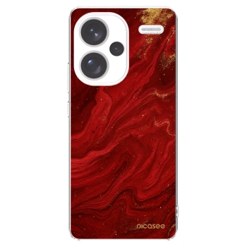 Picasee silikonska prozirna maskica za Xiaomi Redmi Note 13 Pro+ 5G - Red