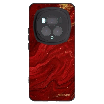 Picasee crna silikonska maskica za Honor Magic6 Pro - Red