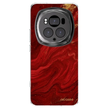 Picasee silikonska prozirna maskica za Honor Magic6 Pro - Red