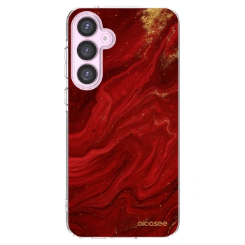 Picasee silikonska prozirna maskica za Samsung Galaxy A55 5G A556B - Red