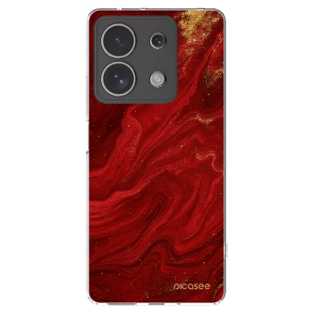 Picasee silikonska prozirna maskica za Xiaomi Redmi Note 13 4G - Red