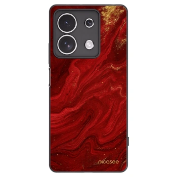 Picasee crna silikonska maskica za Xiaomi Redmi Note 13 4G - Red