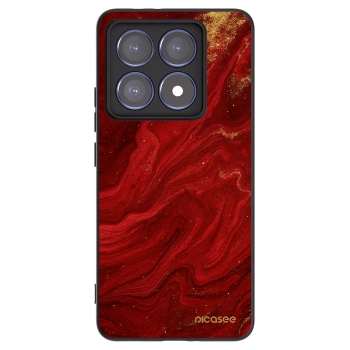 Picasee crna silikonska maskica za Xiaomi 14T Pro - Red